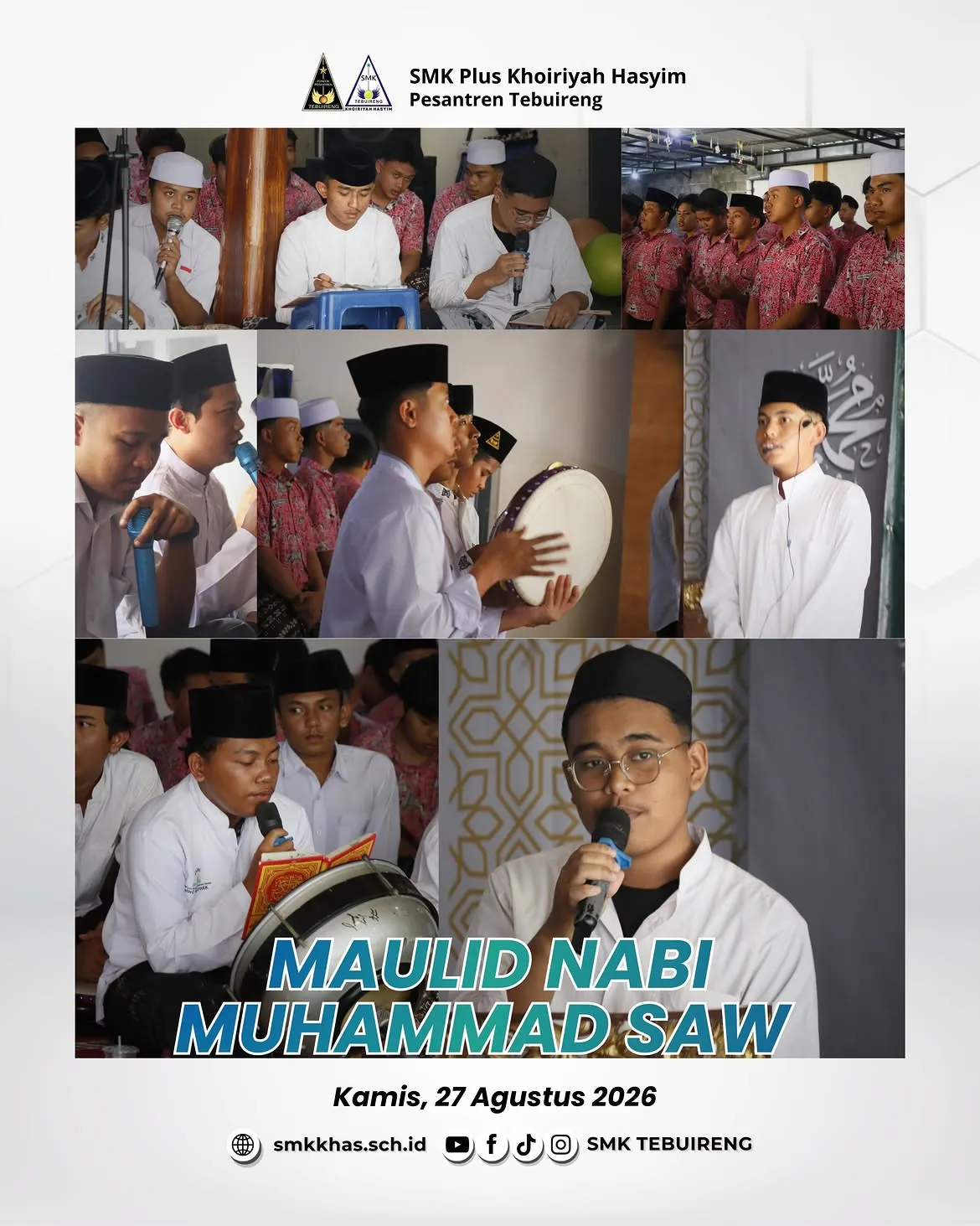 Peringatan Maulid Nabi Muhammad SAW 1448 H di SMK Plus Khoiriyah Hasyim Tebuireng Berlangsung Khidmat dan Meriah
