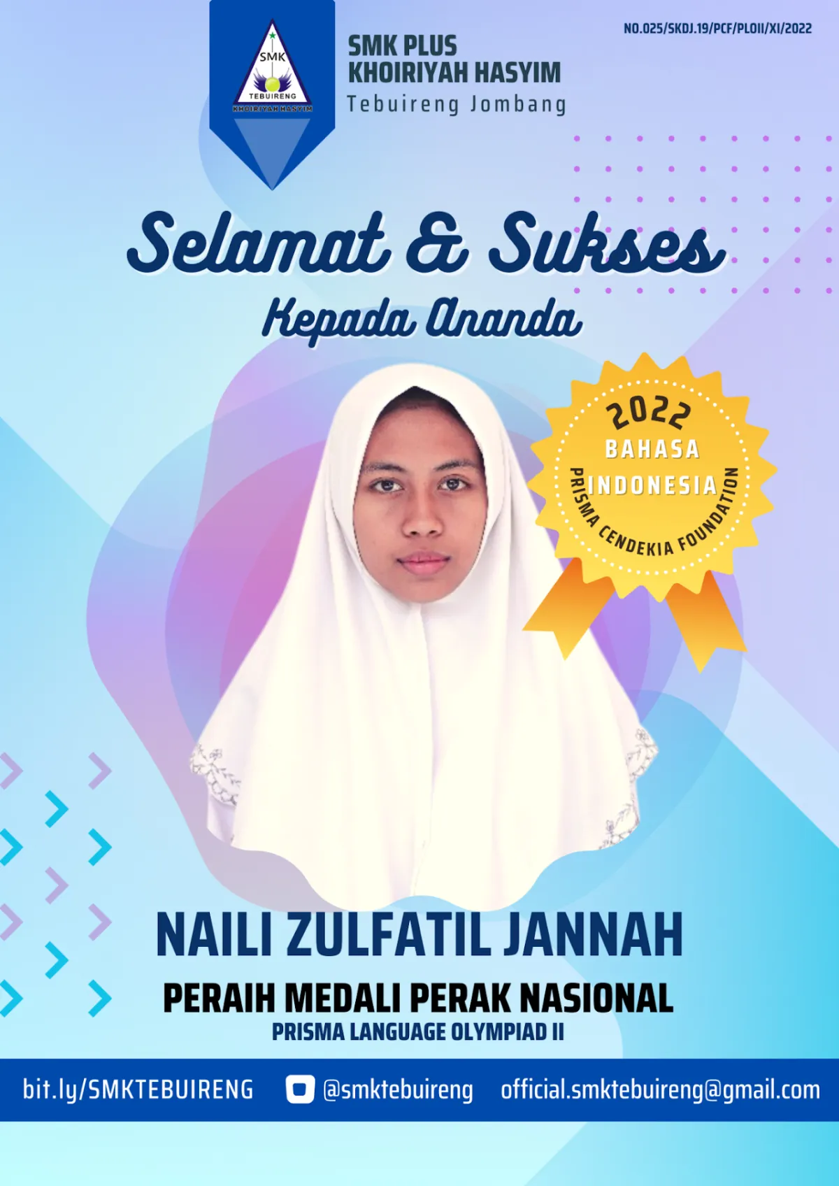 2022 - PERAK PRISMA LANGUAGE OLYMPIAD II (BAHASA INDONESIA) TAHUN 2022 - NAILI