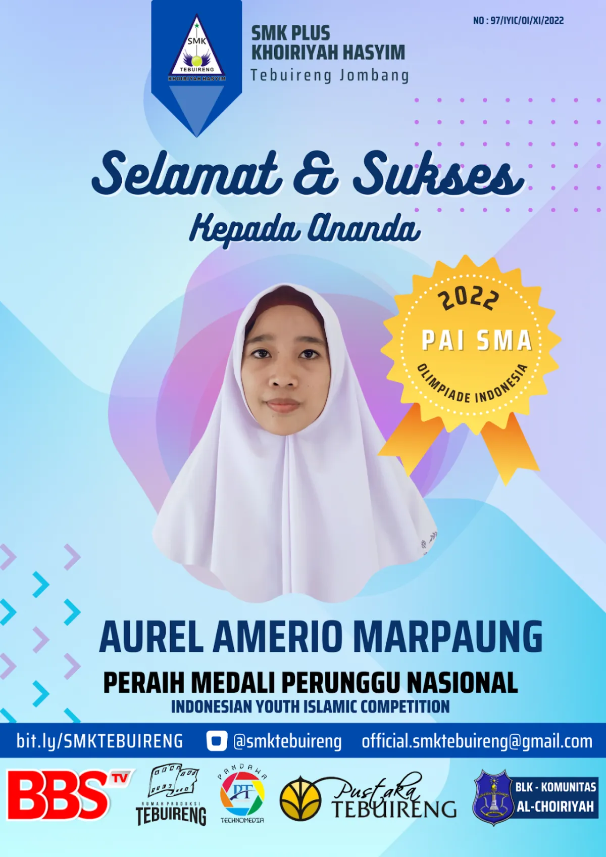 2022 - PERUNGGU INDONESIAN YOUTH ISLAMIC COMPETITION (PAI SMA) TAHUN 2022